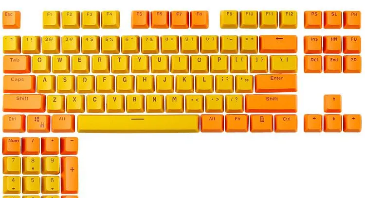 104 Doubleshot OEM PBT Keycaps (Charmander)