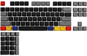 104 Doubleshot OEM PBT Keycaps (Gray Black Cmyk)