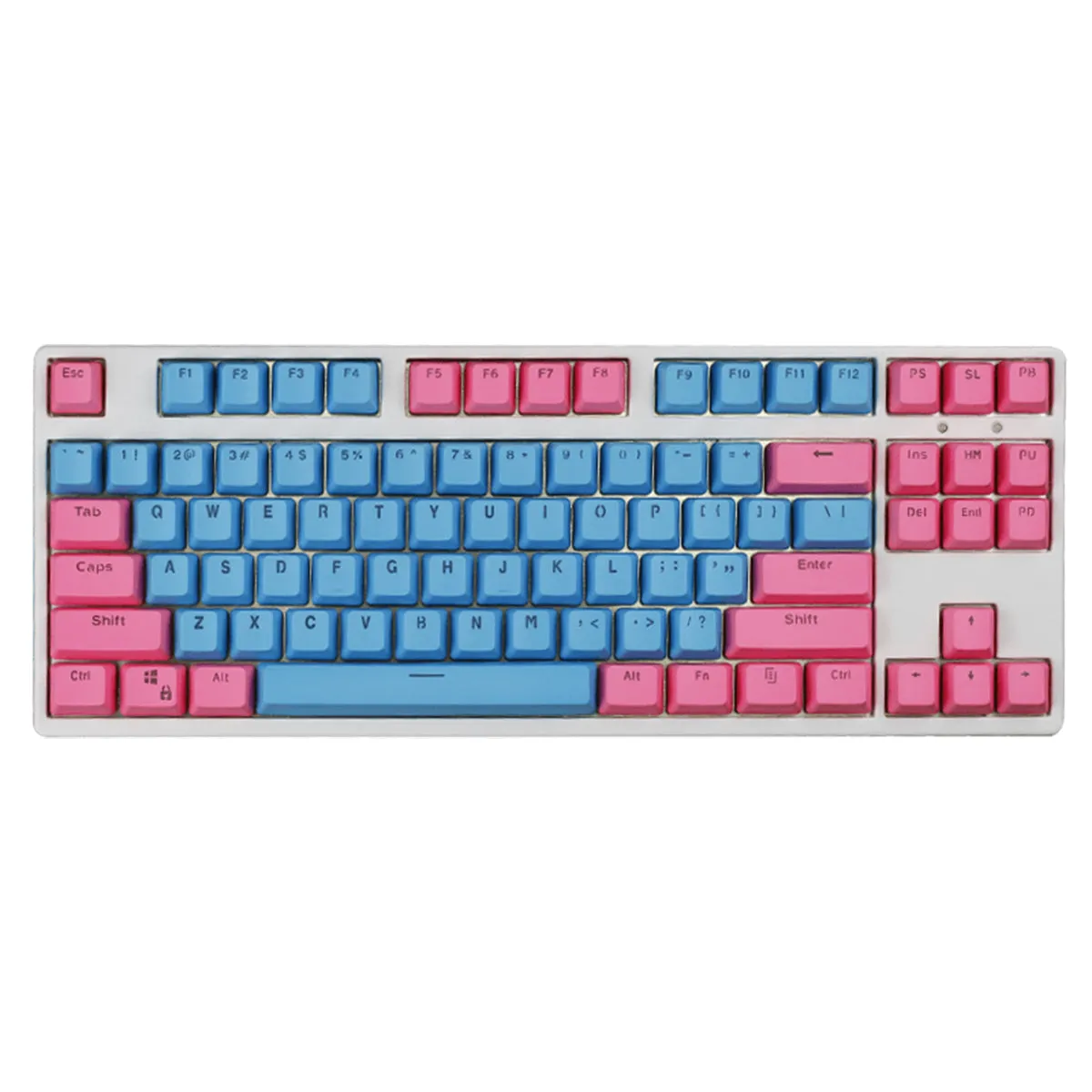 104 Doubleshot OEM PBT Keycaps (Peach Blue)