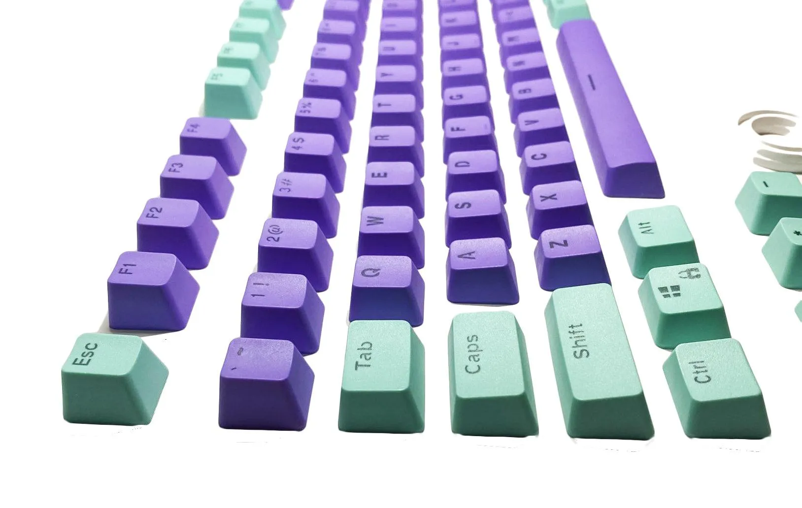 104 Doubleshot OEM PBT Keycaps (Purple Love) (PBT2-33)