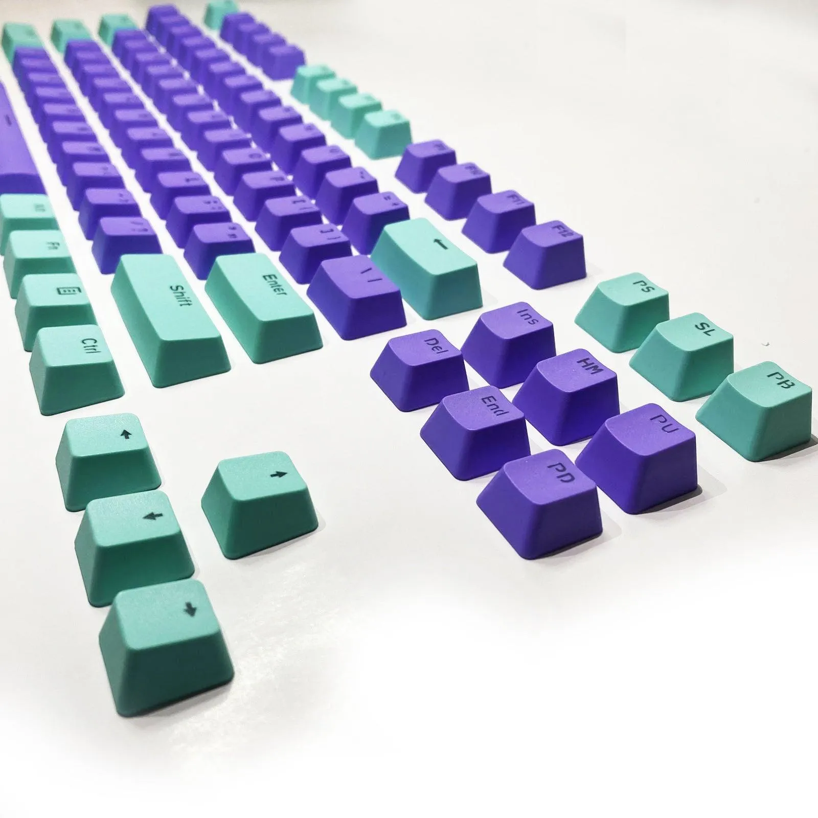 104 Doubleshot OEM PBT Keycaps (Purple Love) (PBT2-33)