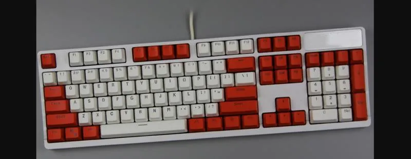 104 Doubleshot OEM PBT Keycaps (Red Alert)