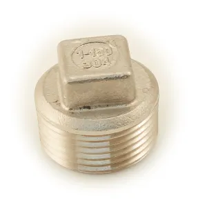 1" Stainless Threaded Plug