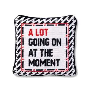 A Lot Going On Needlepoint Pillow