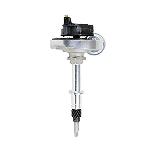 A-Team Performance - HEI Complete Distributor 65K Coil - Compatible with AMC Jeep Straight 6 232 3.8L and 258 4.2L One-Wire Installation Black Cap