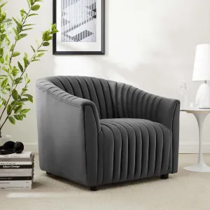 Announce Performance Velvet Channel Tufted Armchair by Modway