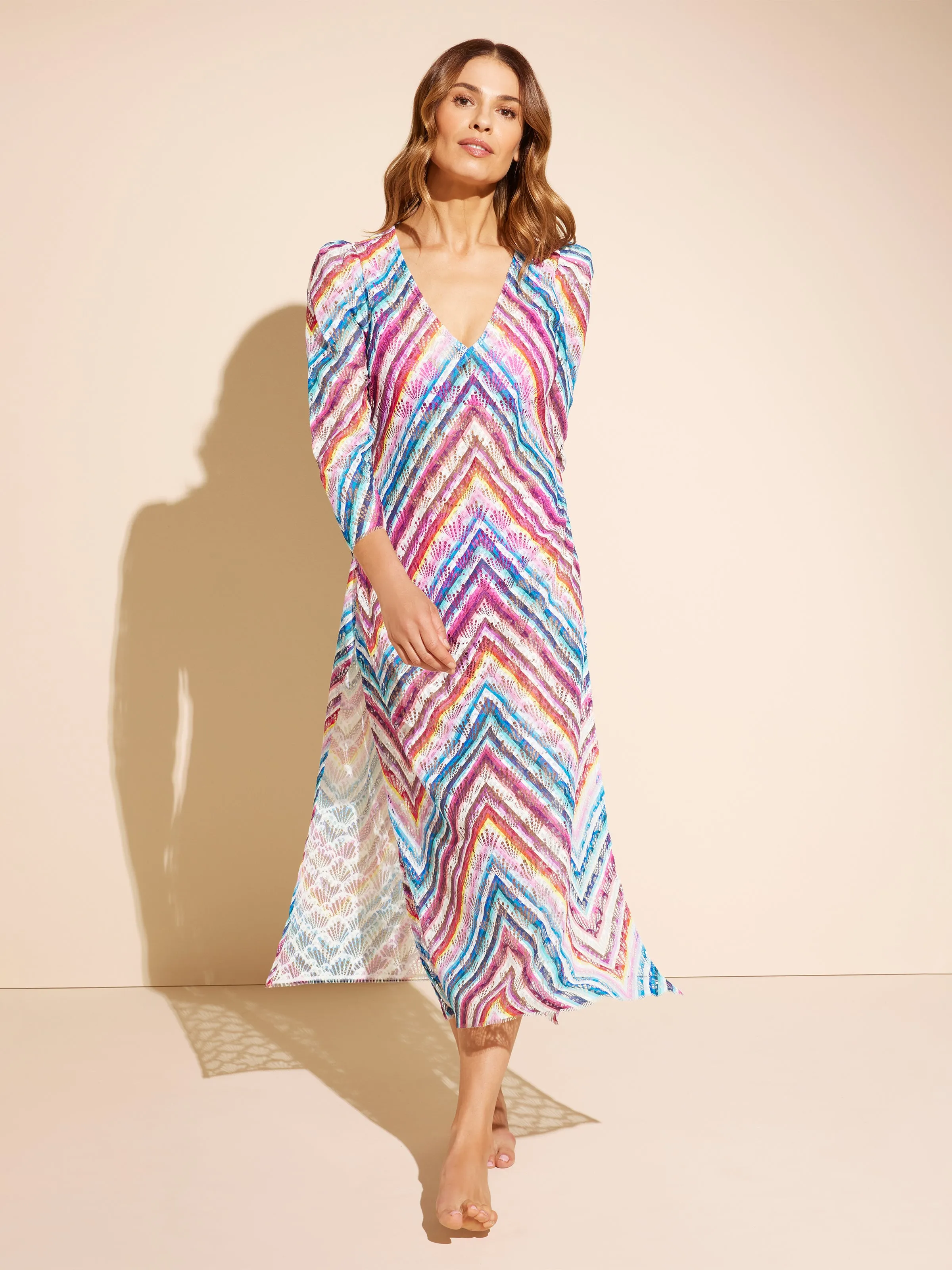 AquaLace™ Puff Sleeve Caftan