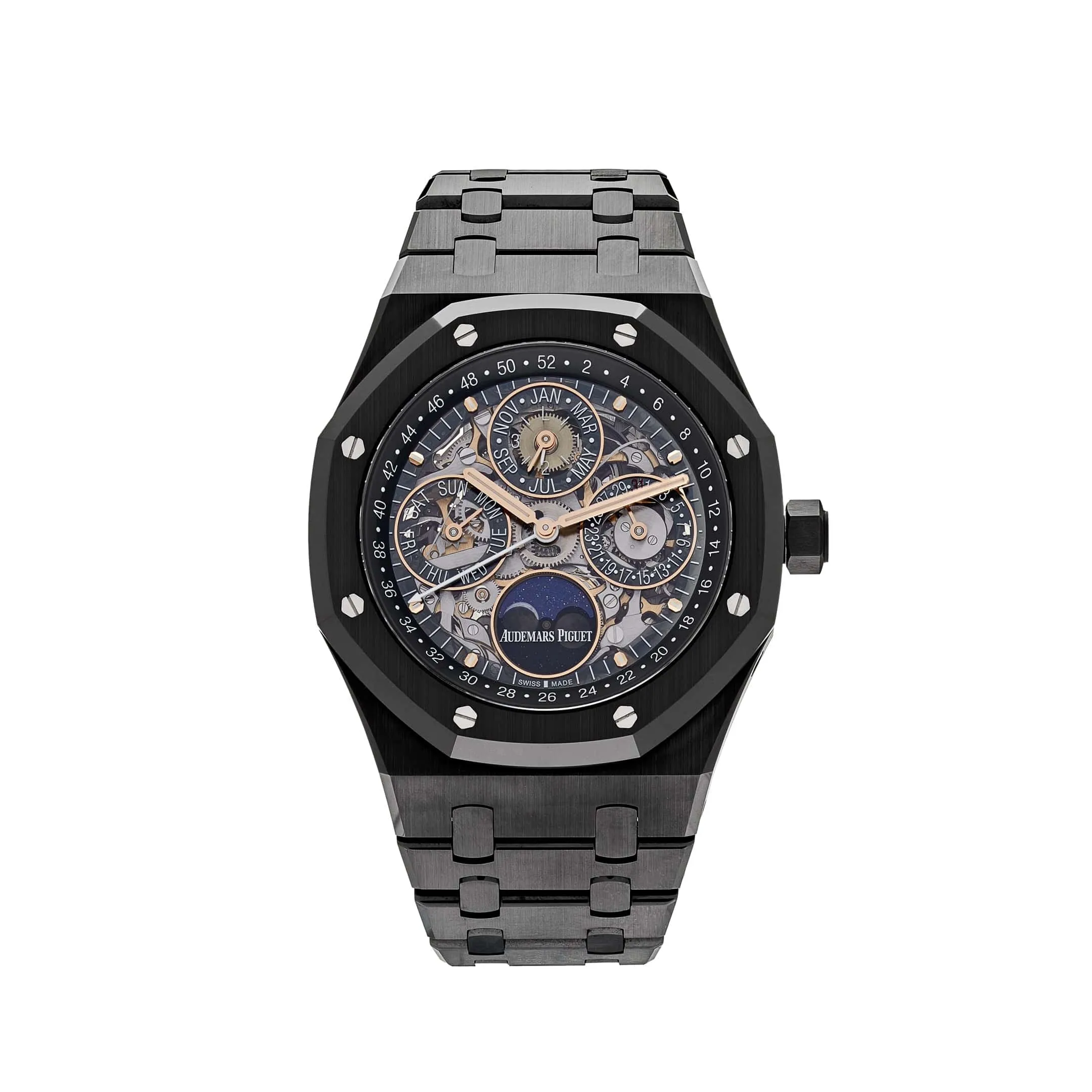 Audemars Piguet Royal Oak Perpetual Calendar 26585CE.OO.1225CE.01 Openworked Black Ceramic