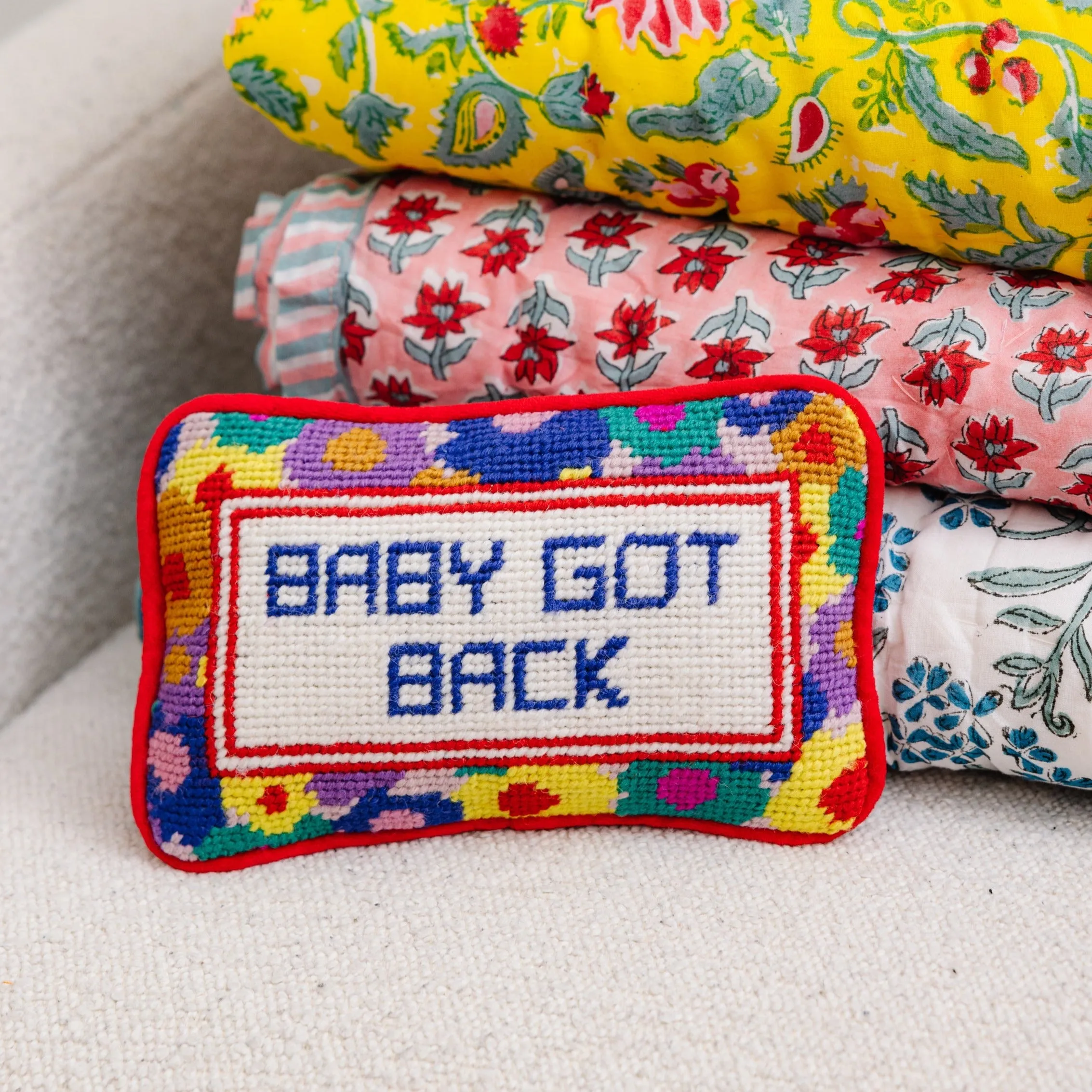 Baby Got Back Mini Needlepoint Pillow