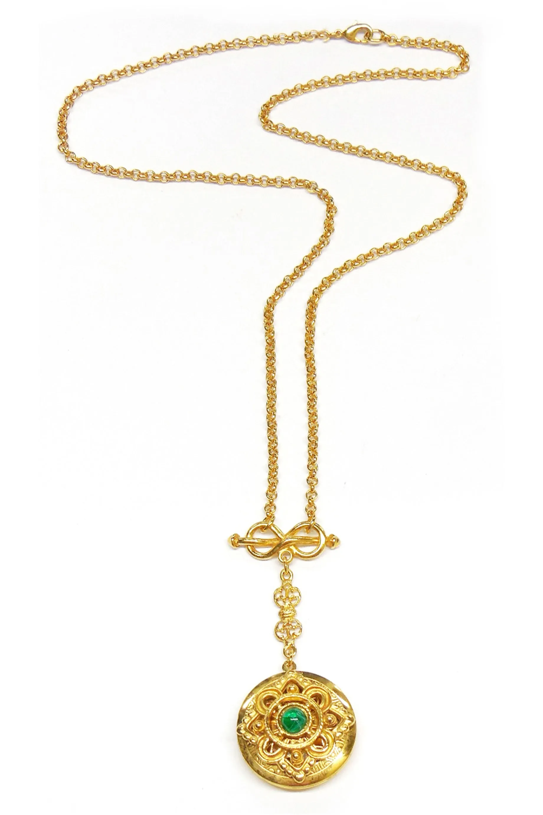 Ben Amun Fob Necklace - Gold