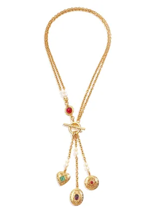 Ben Amun Row Necklace - Gold