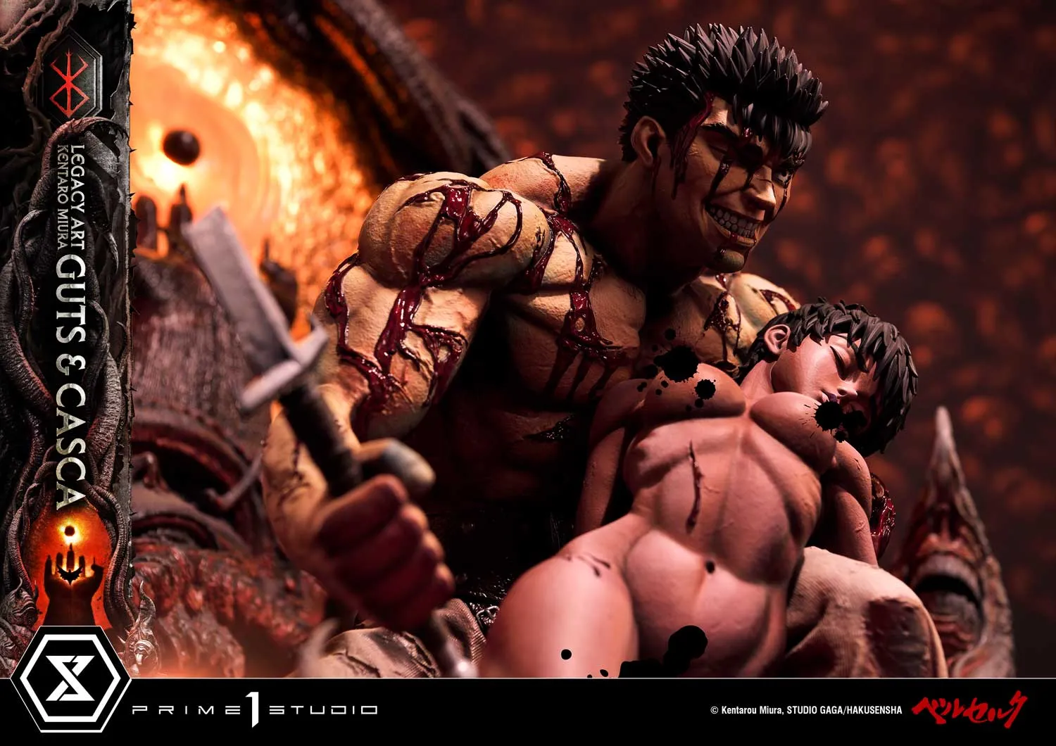 Berserk - Guts & Casca (Regular) 1/4 Scale Statue