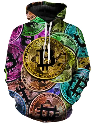 Bitcoin Pattern Hoodie (Clearance)