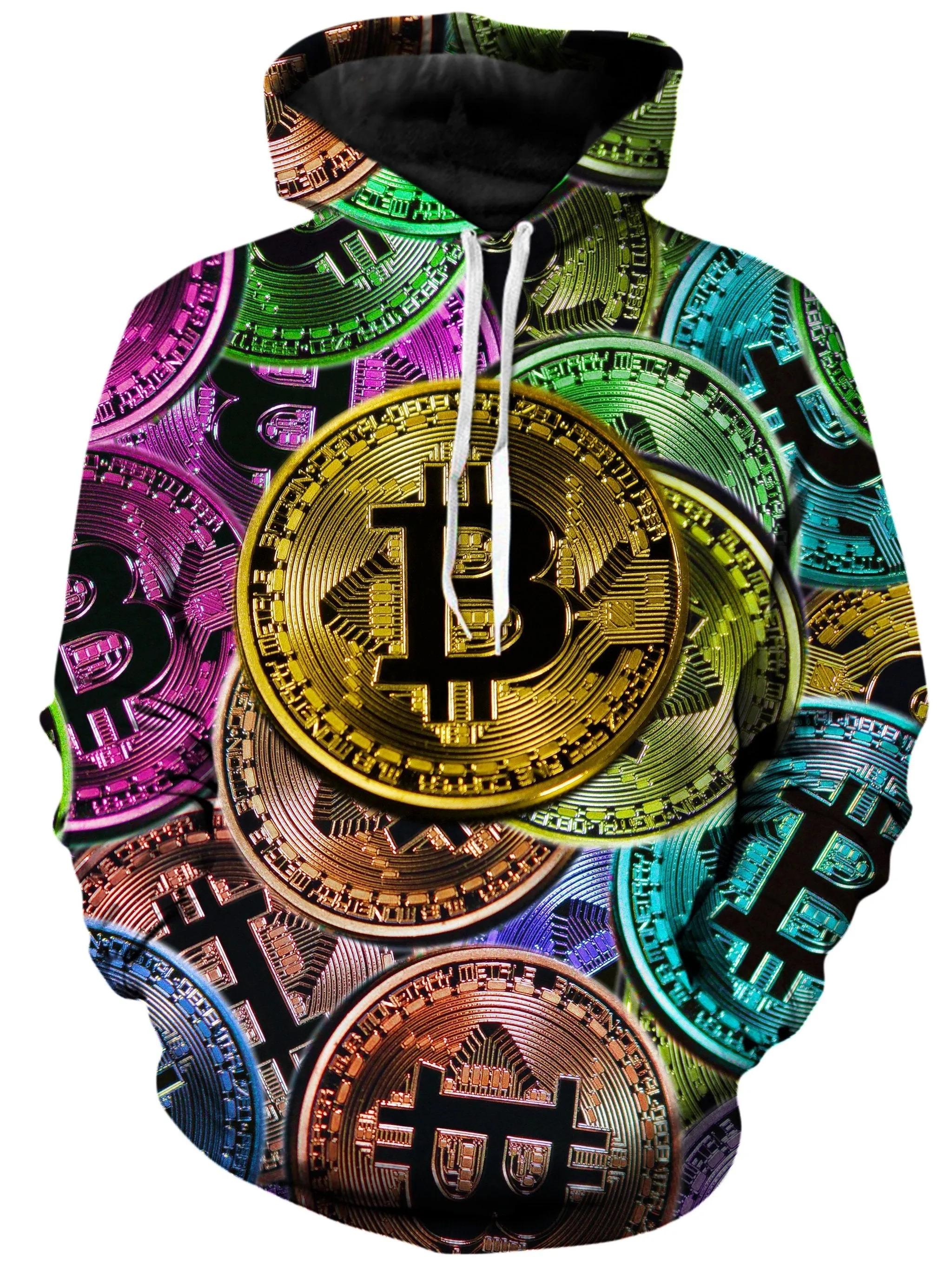 Bitcoin Pattern Hoodie (Clearance)