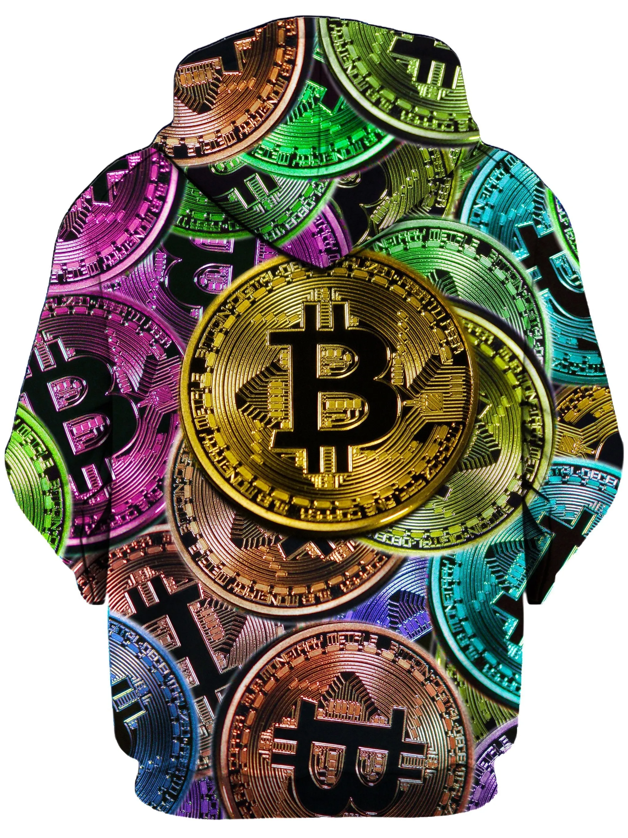 Bitcoin Pattern Hoodie (Clearance)