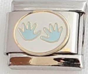 Blue Hands 9mm Charm