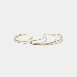 Branch Cuffs in Gold