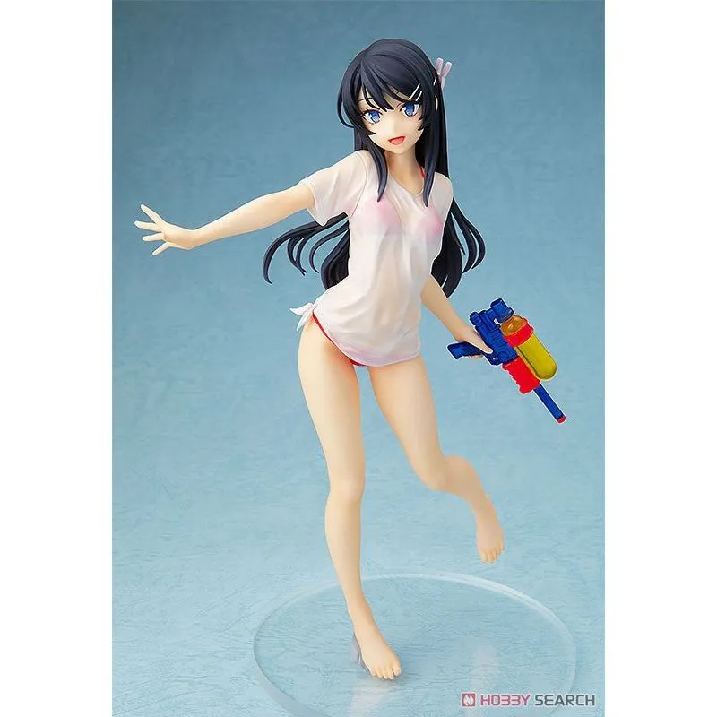 Chara-ani Rascal Does Not Dream of Bunny Girl Senpai: Mai Sakurajima (Water Gun Date Ver.) 1:7 Scale PVC Figure