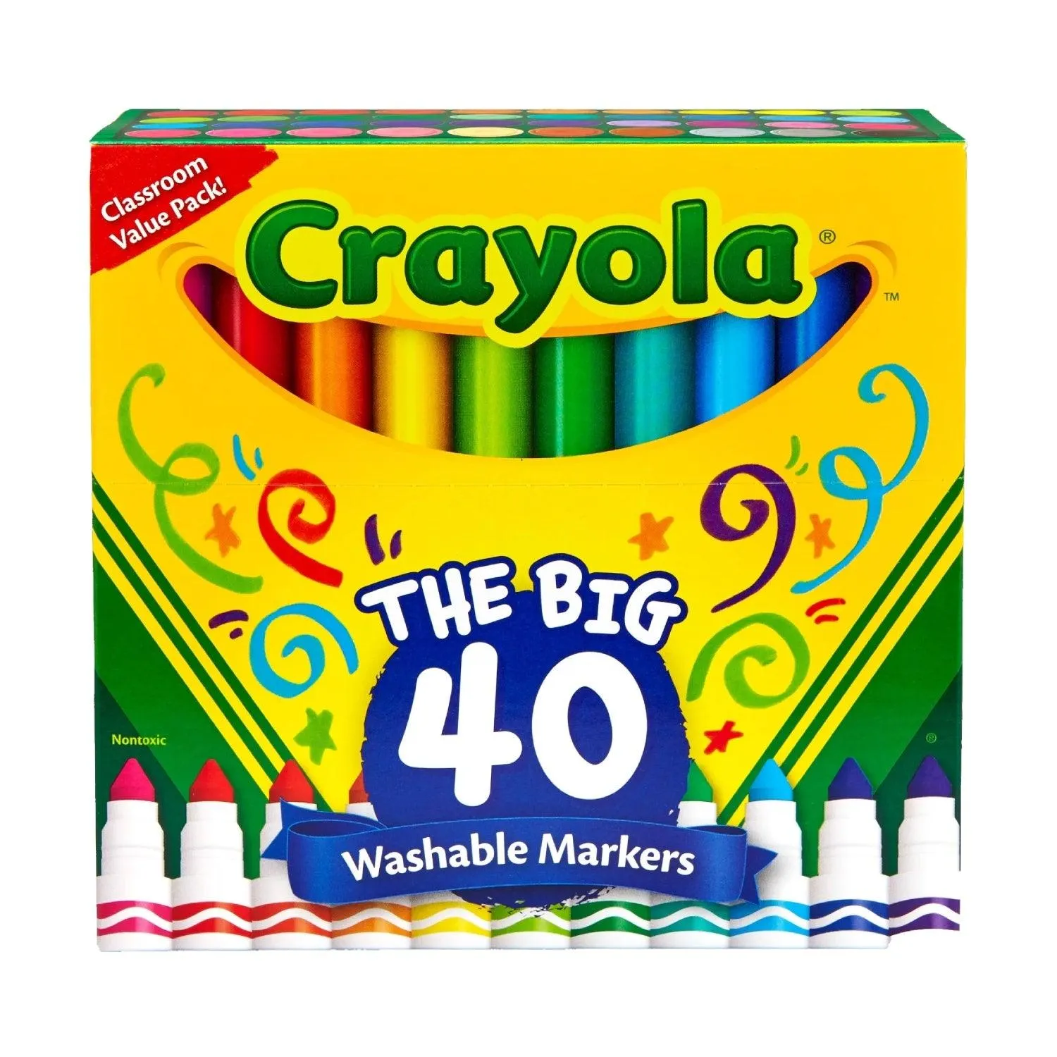 Crayola - The Big 40 Washable Markers - 40 Set