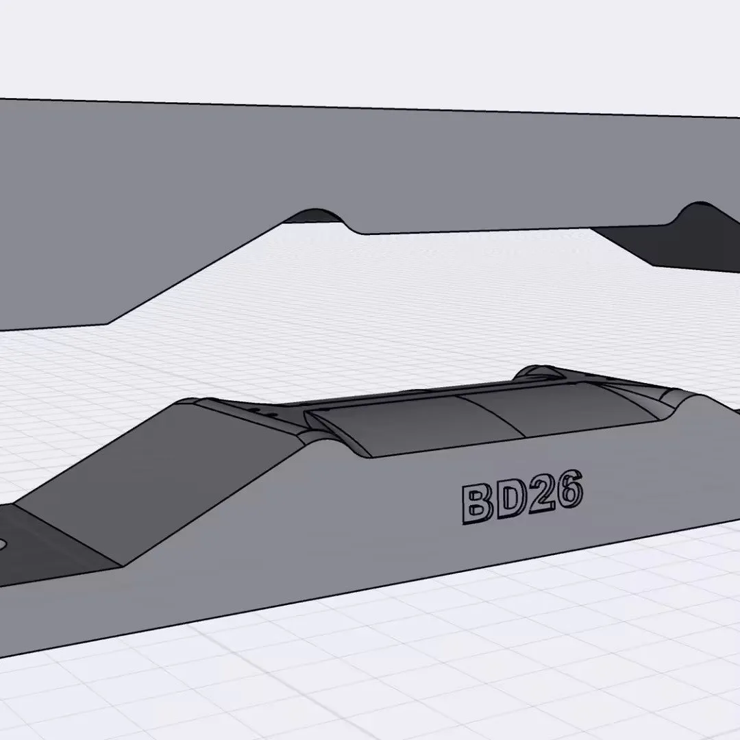 Deep Concave Fingerboard Mold with Three Shapers