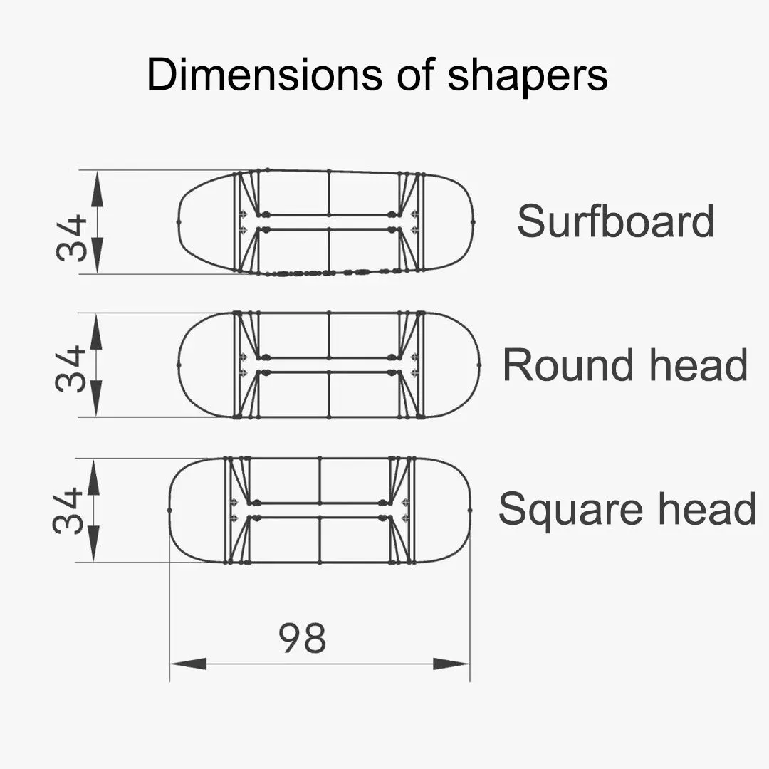 Deep Concave Fingerboard Mold with Three Shapers