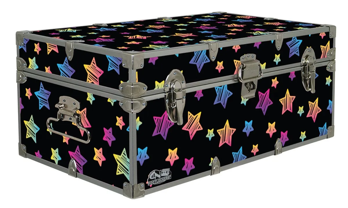 Designer Trunk - Neon Stars - 32x18x13.5"