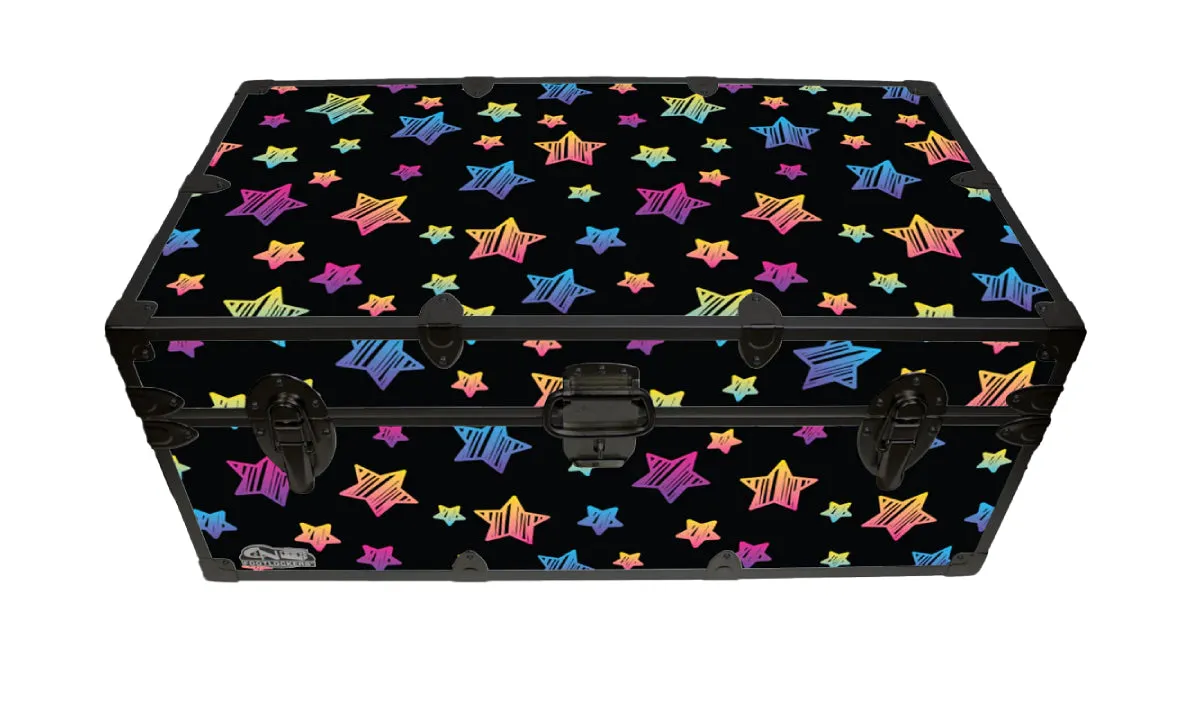 Designer Trunk - Neon Stars - 32x18x13.5"