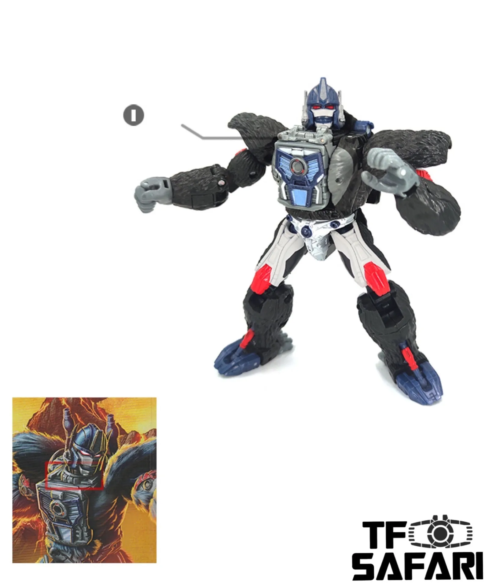 Go Better Studio GX-20 GX20 Chest Filler and Jet Pack for WFC Kingdom Optimus Primal Upgrade Kit