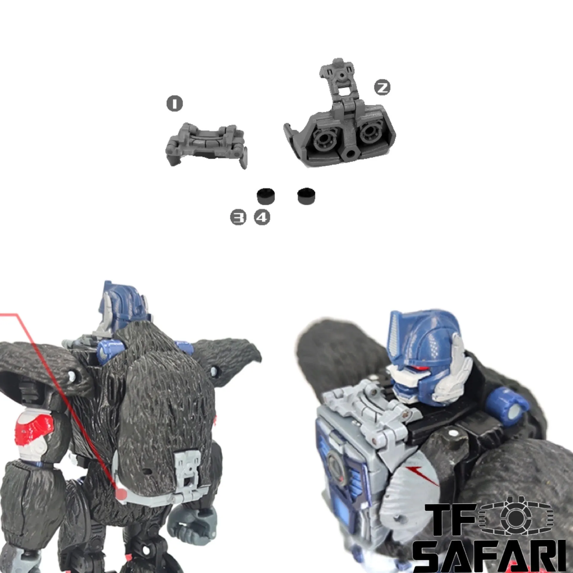 Go Better Studio GX-20 GX20 Chest Filler and Jet Pack for WFC Kingdom Optimus Primal Upgrade Kit