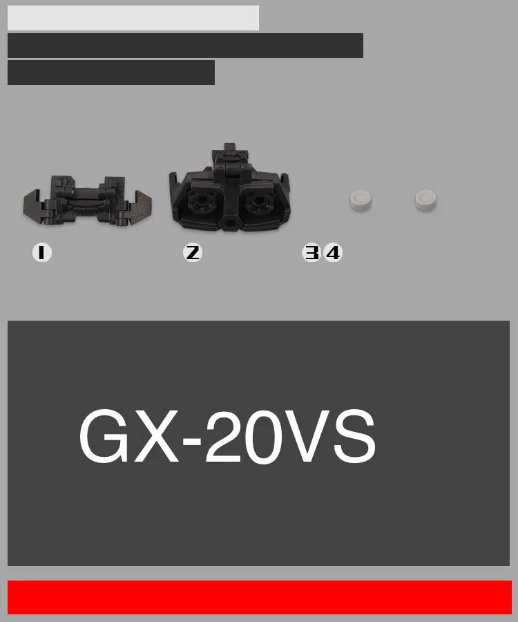 Go Better Studio GX-20VS GX20VS GS-21VS GX21VS Weapons and Upgrade Kits for BWVS-01 Beastwars Megatron vs Optimus Primal Upgrade Kit