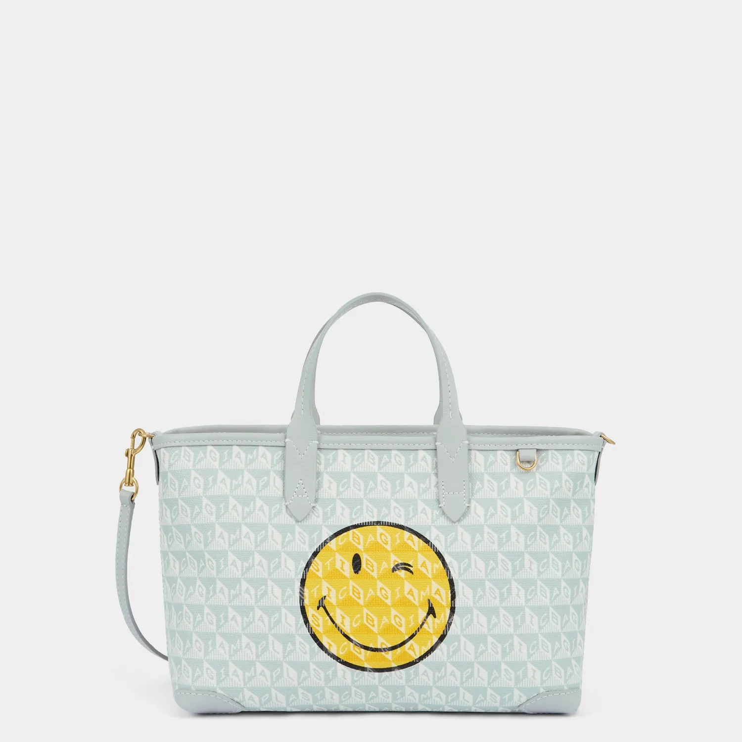 I Am A Plastic Bag XS Wink Zipped Cross-body Tote