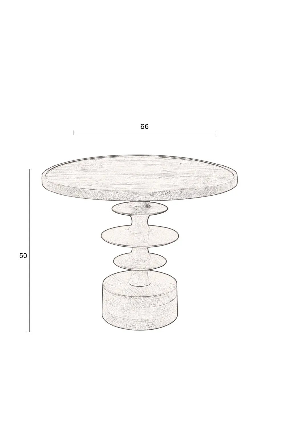 Round Wooden Coffee Table | Dutchbone Cath