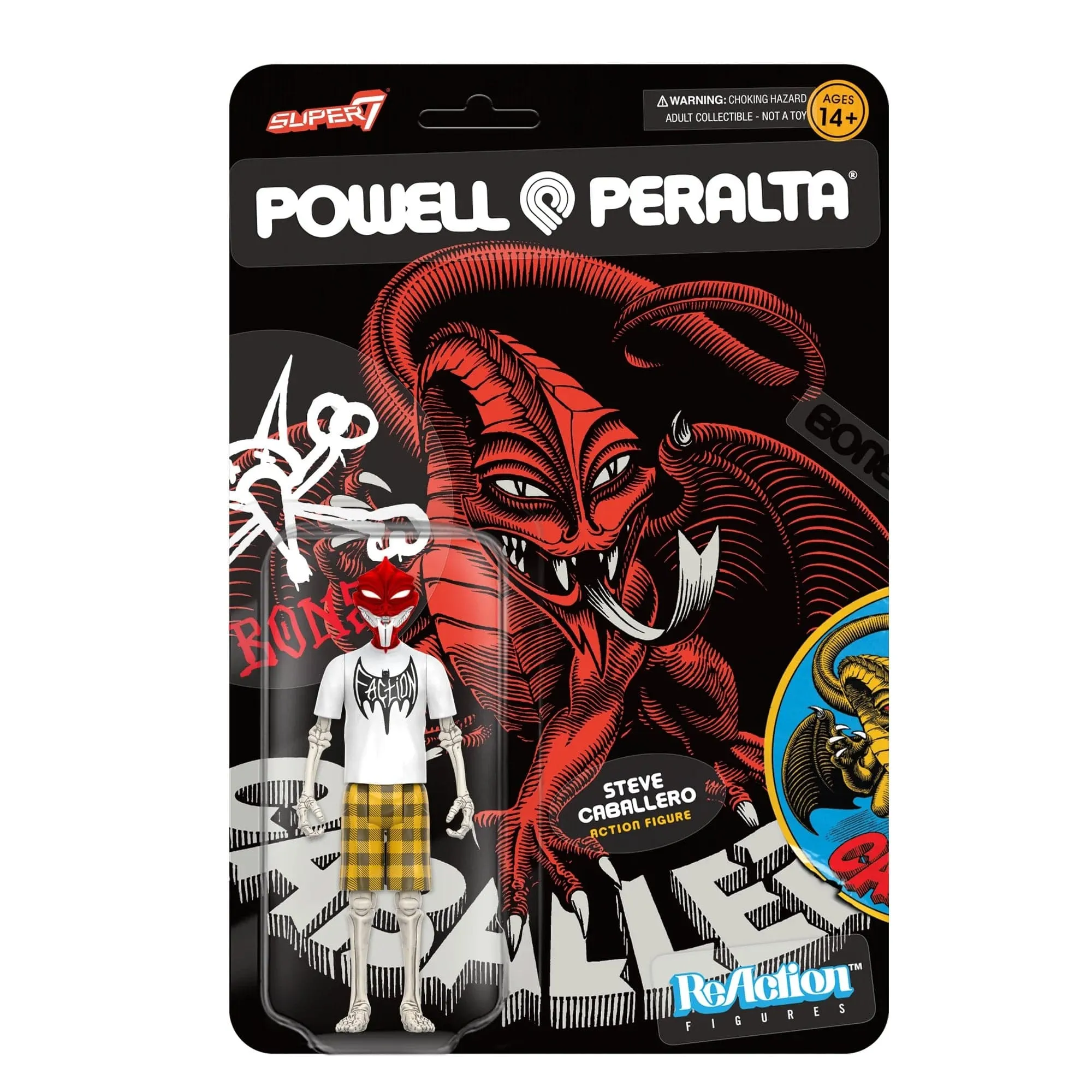 Steve Caballero Dragon - Powell-Peralta Reaction Figure by Super7