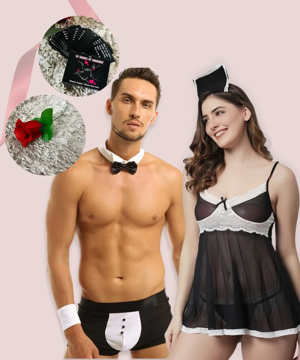 The Love Cluster Costume-Combo Hamper - Black & White