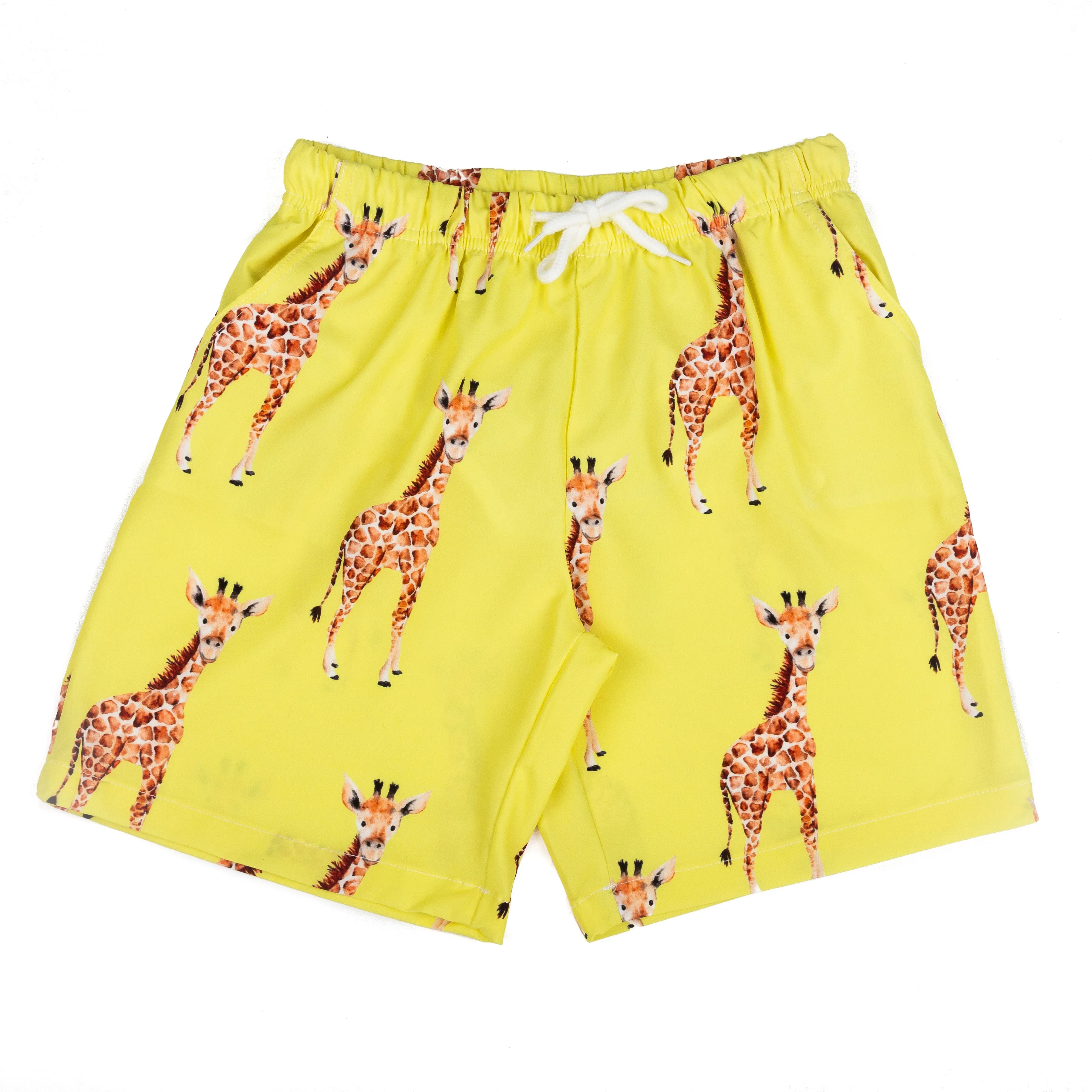 Yellow Giraffe Kids' Boardshorts